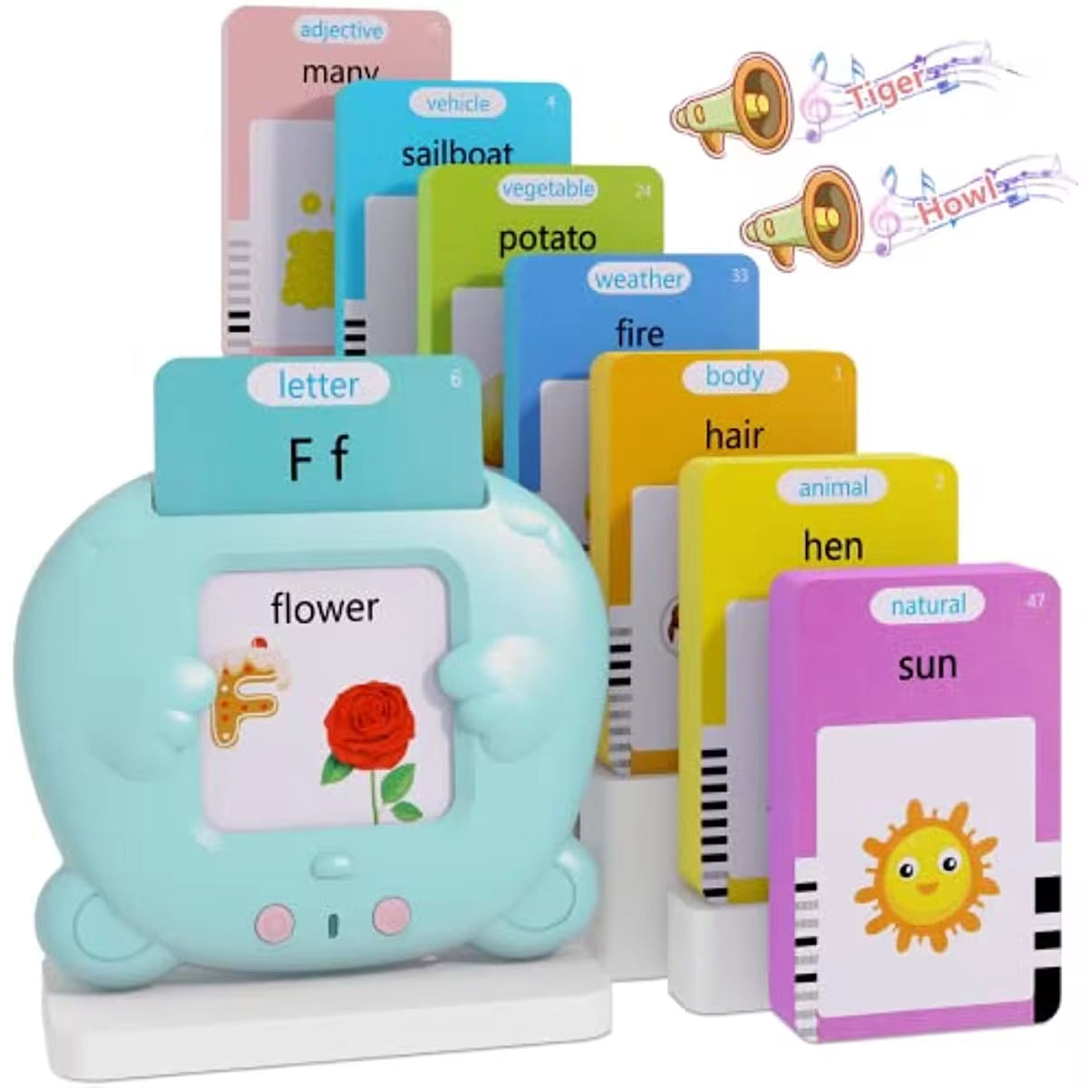 Talking Flash Cards for Toddlers - Interactive Learning Reader
