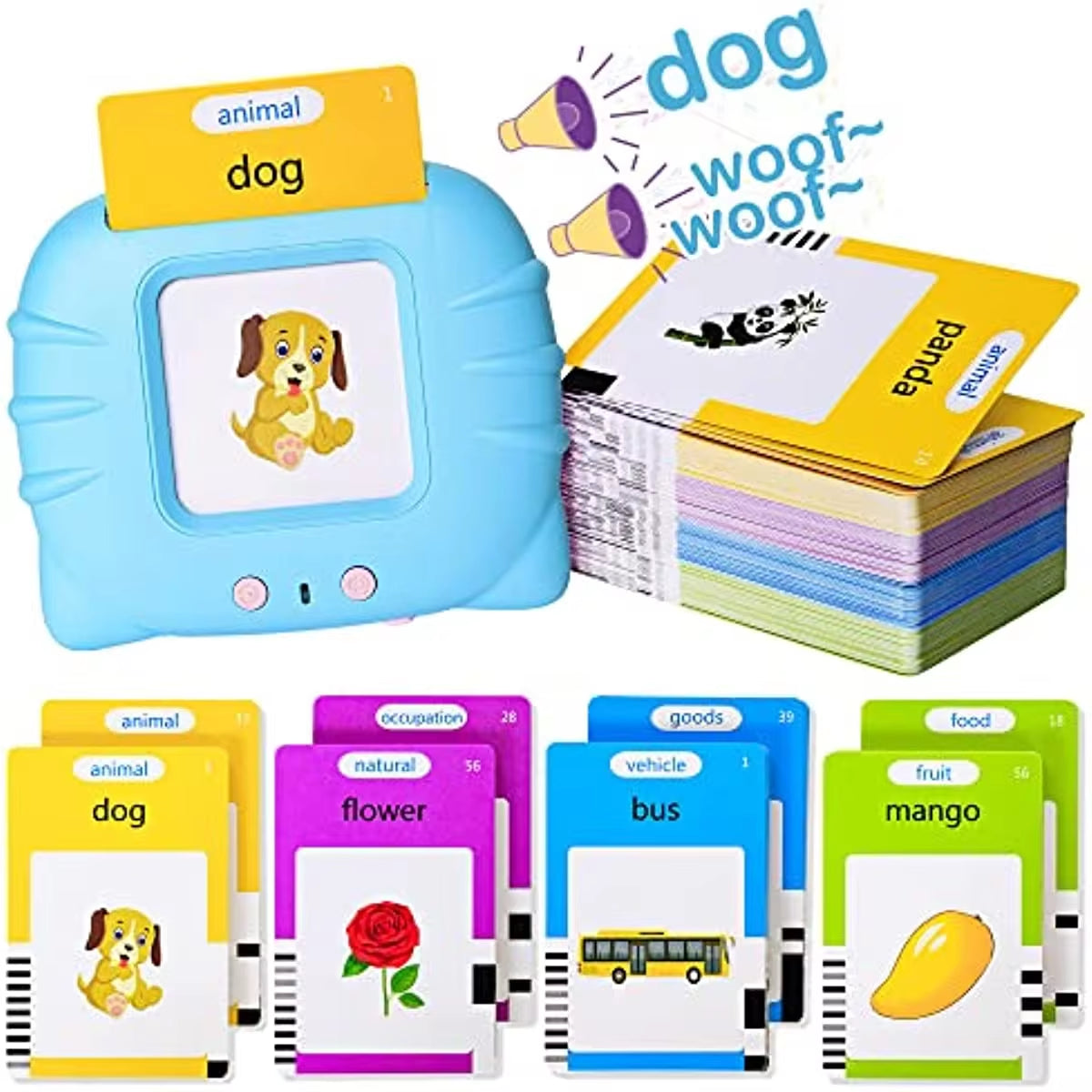 Talking Flash Cards for Toddlers - Interactive Learning Reader